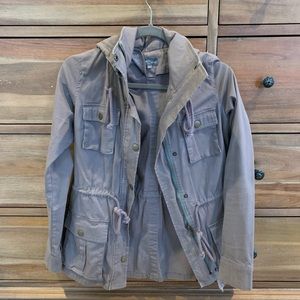 Gray utility jacket